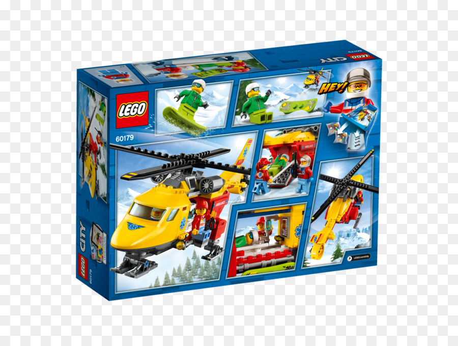 Lego şehir Ambulans Helikopter 60179，Lego City PNG