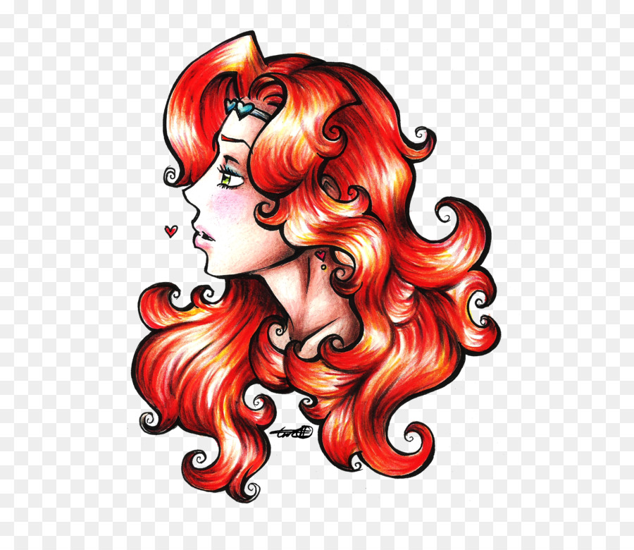 Kızıl Saçlı，Saç Boyama PNG