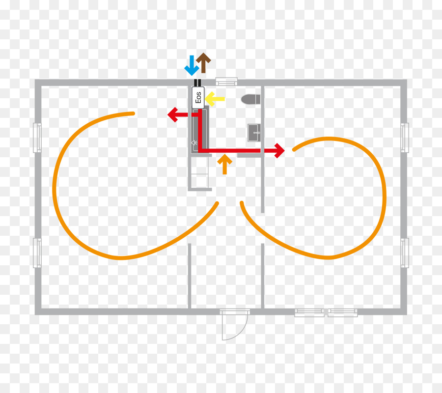 Havalandırma，ısı Değiştirici Ile Tilluftsventilation Gelen PNG