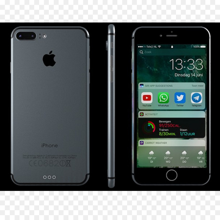 7 Apple Iphone，Elma PNG
