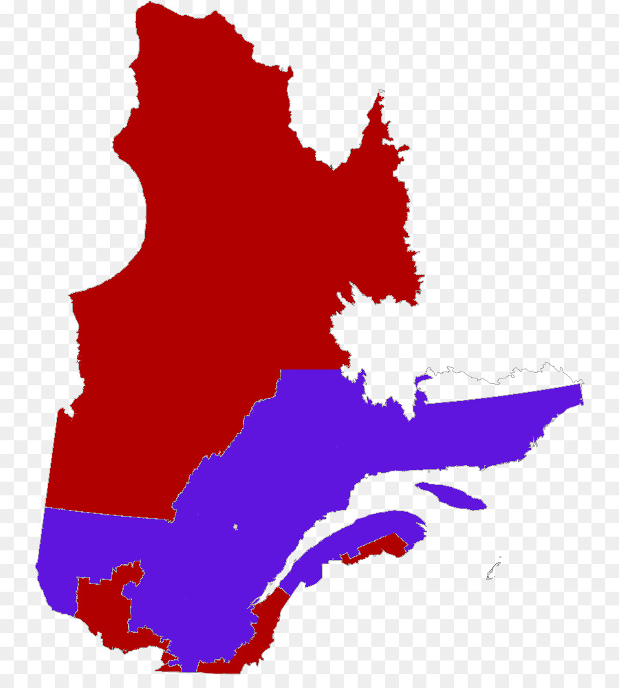 Quebec，Vektör Harita PNG