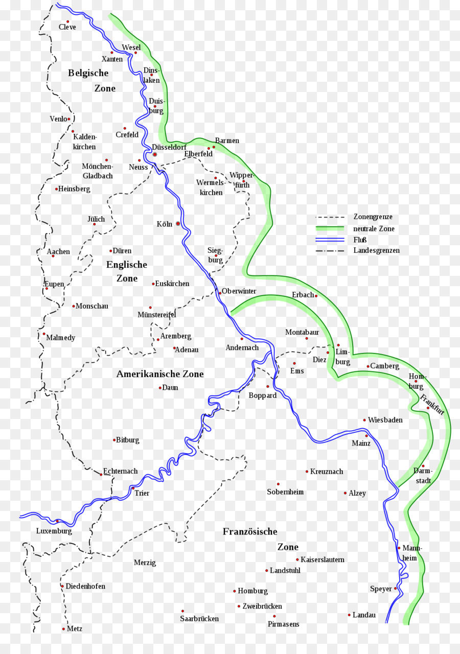 Rhineland ı Işgal，Harita PNG