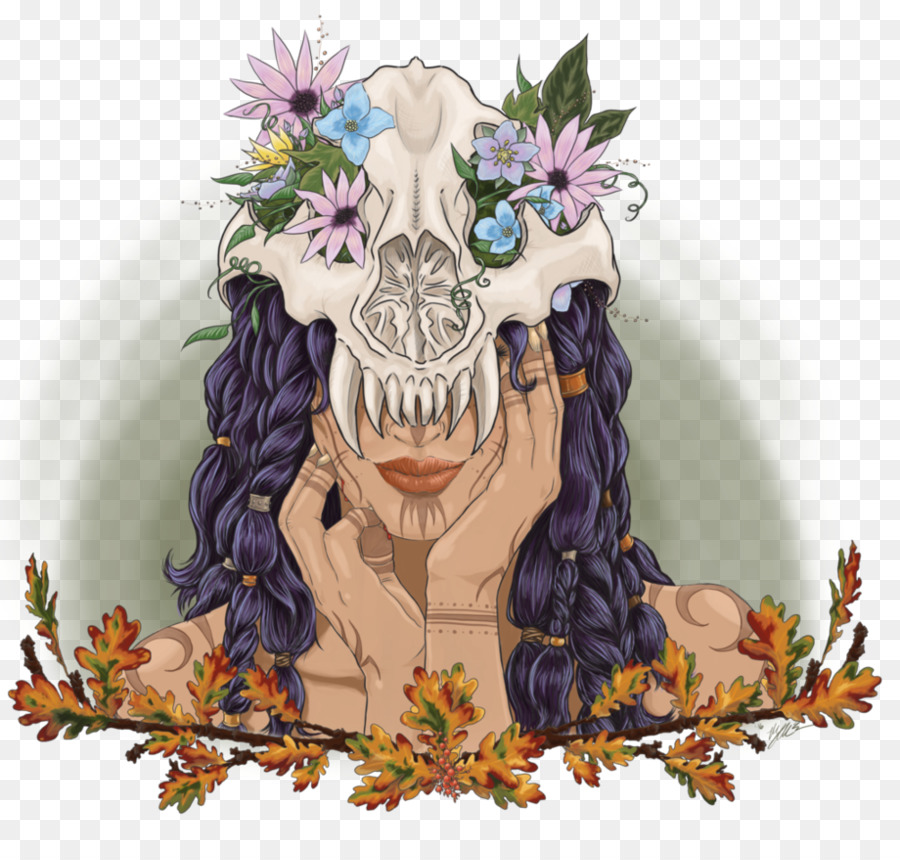 çiçek，Kafatası PNG