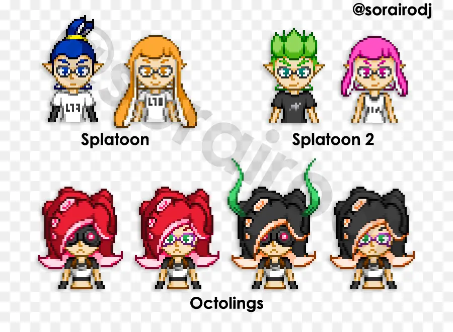 Splatoon Karakterleri，Oyun PNG