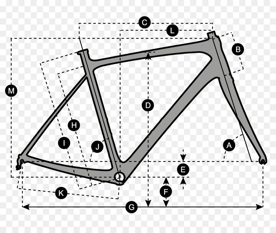 Bisiklet Çerçevesi，Geometri PNG