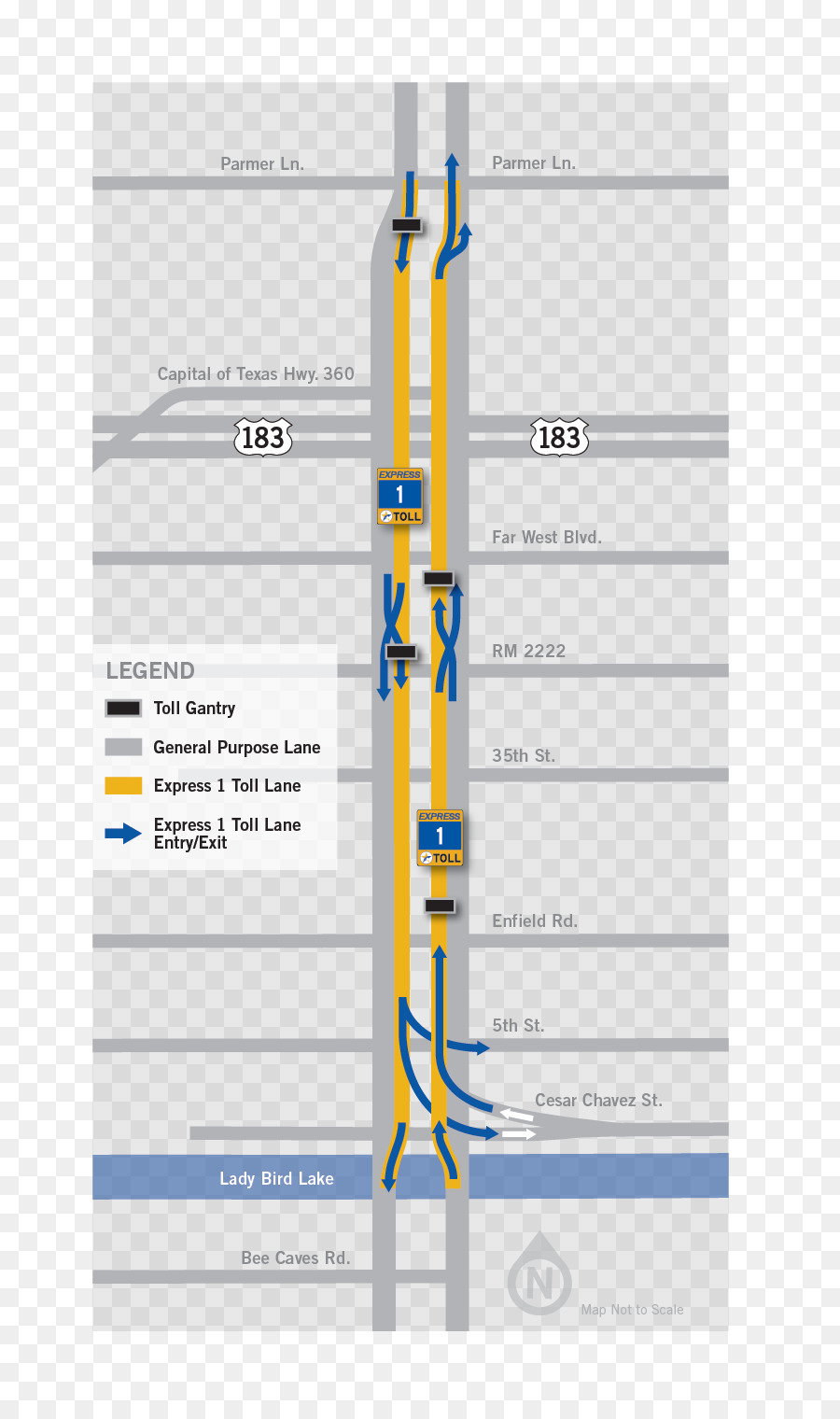 Texas State Highway 1 Loop，Kxan PNG