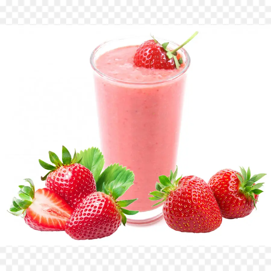 Çilekli Smoothie，Meyve PNG