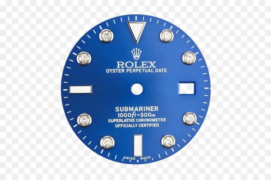 Rolex Saat Kadranı，Mavi PNG