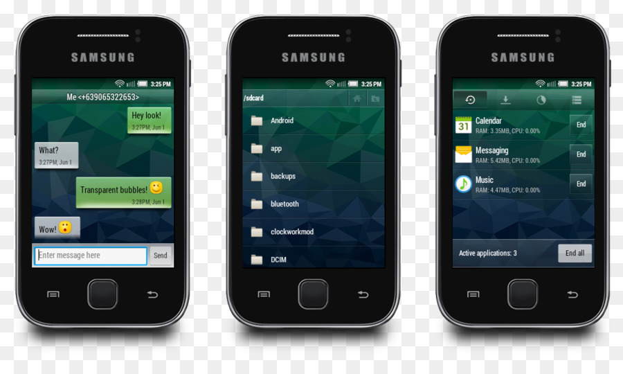 Samsung Galaxy Y，Akıllı Telefon PNG