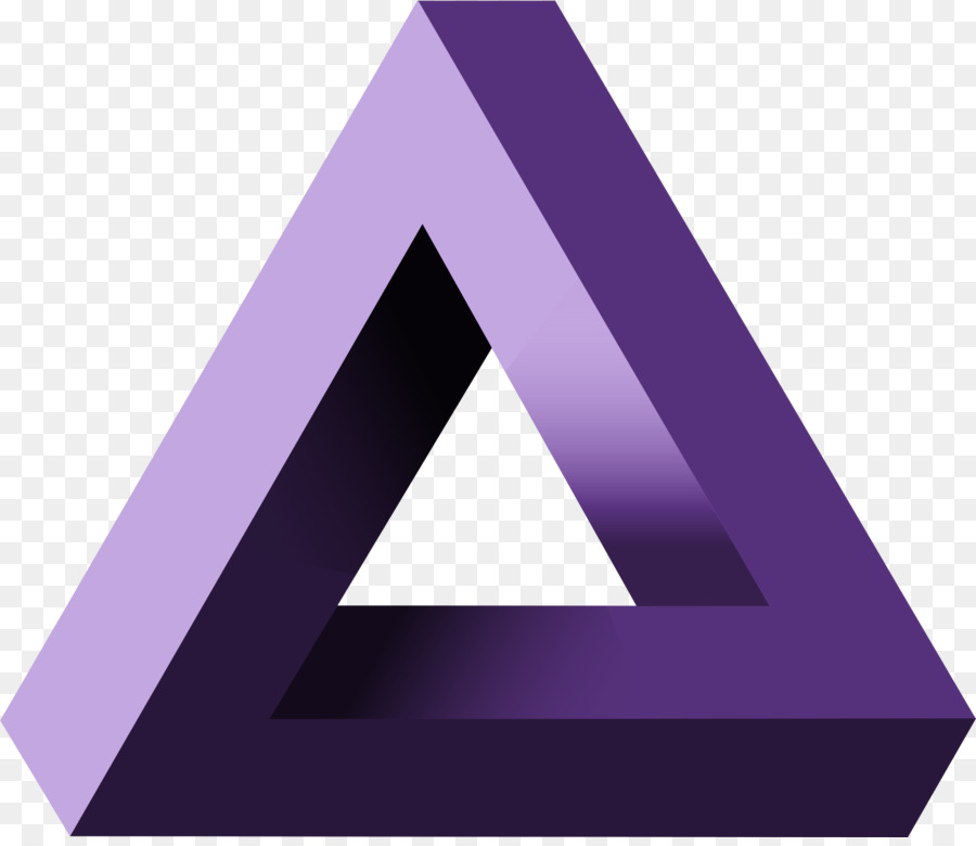 Mavi Üçgen Logosu，Geometrik PNG