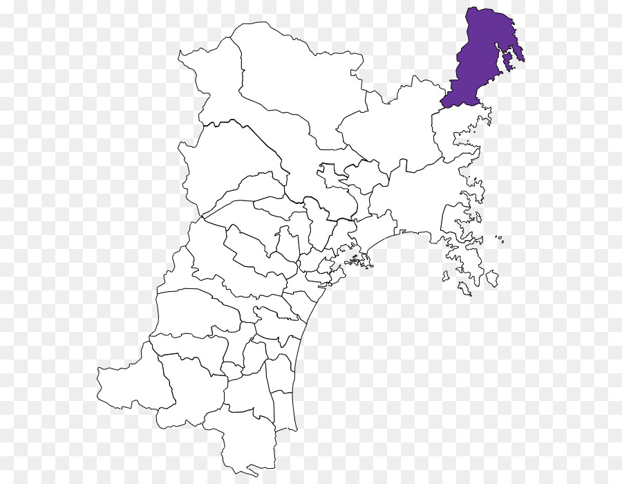 Miyagi Prefecture，Harita PNG