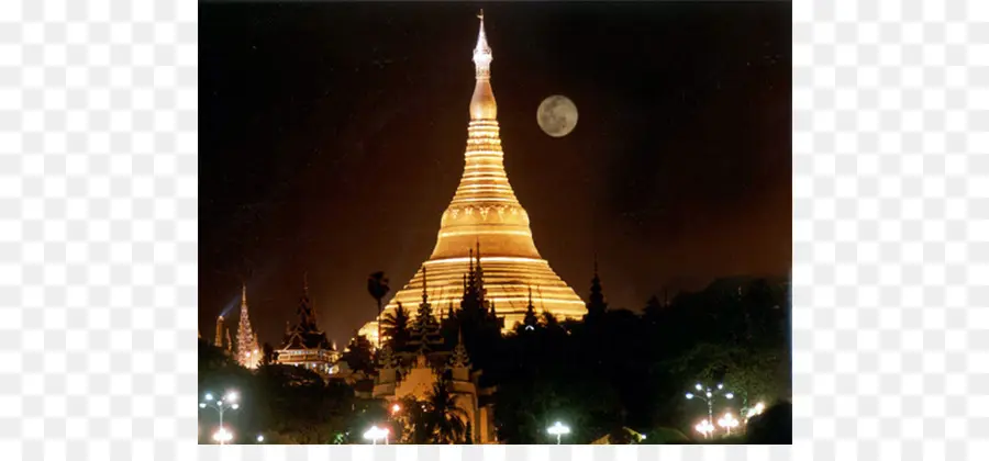 Altın Pagoda，Gece PNG