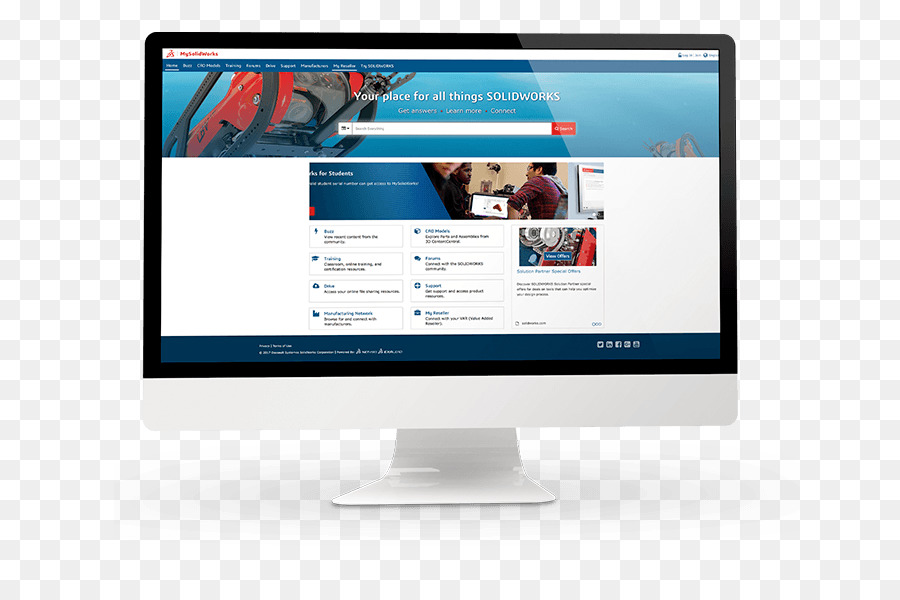 Bilgisayar Monitörleri，Solidworks Corp PNG