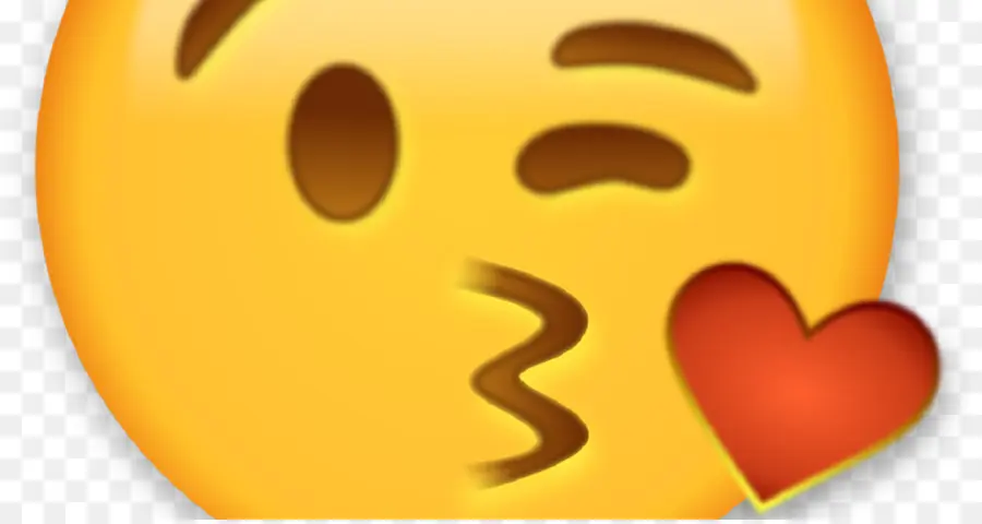 Öpüşen Yüz Emojisi，Emoji PNG