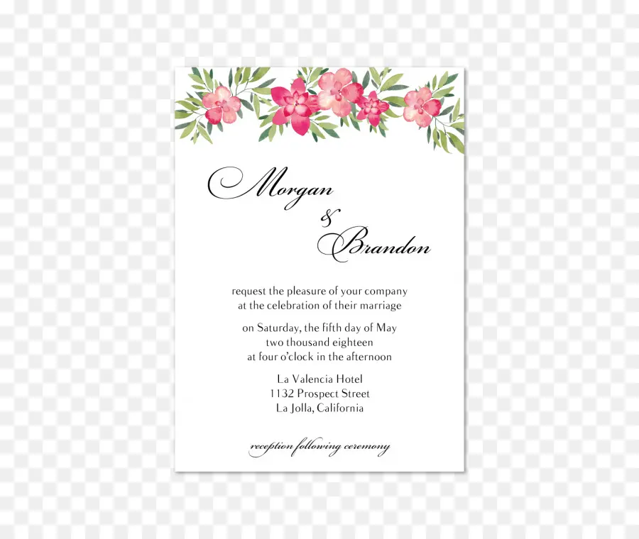 Düğün Davetiyesi，çiçek Tasarımı PNG