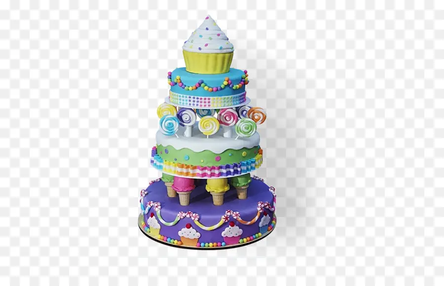 Pasta Dekorasyon，Doğum Günü Pastası PNG