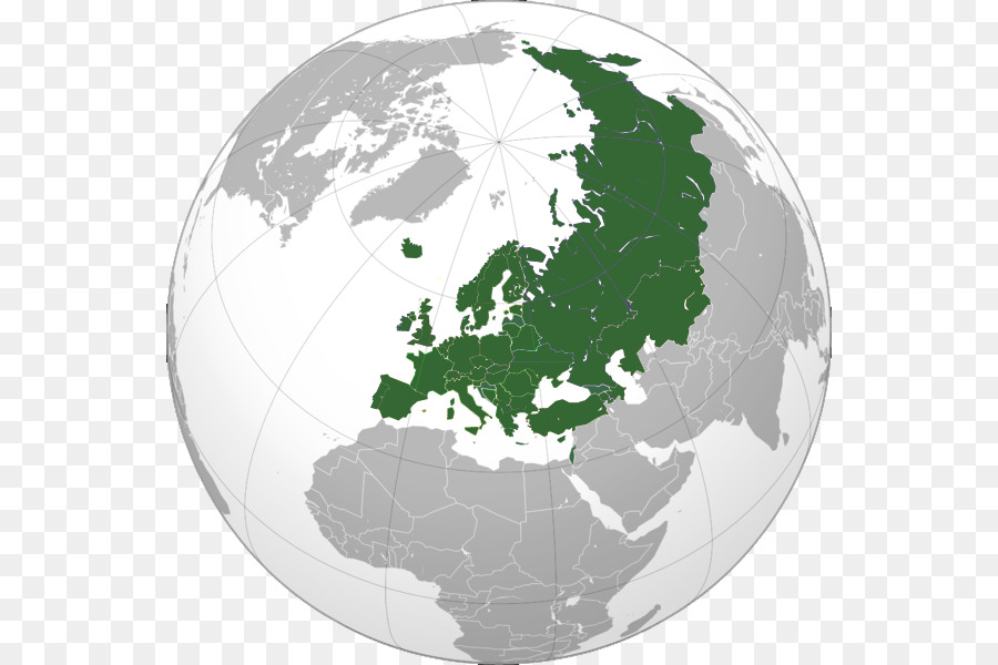 Avrupa，Ortografik Projeksiyon PNG