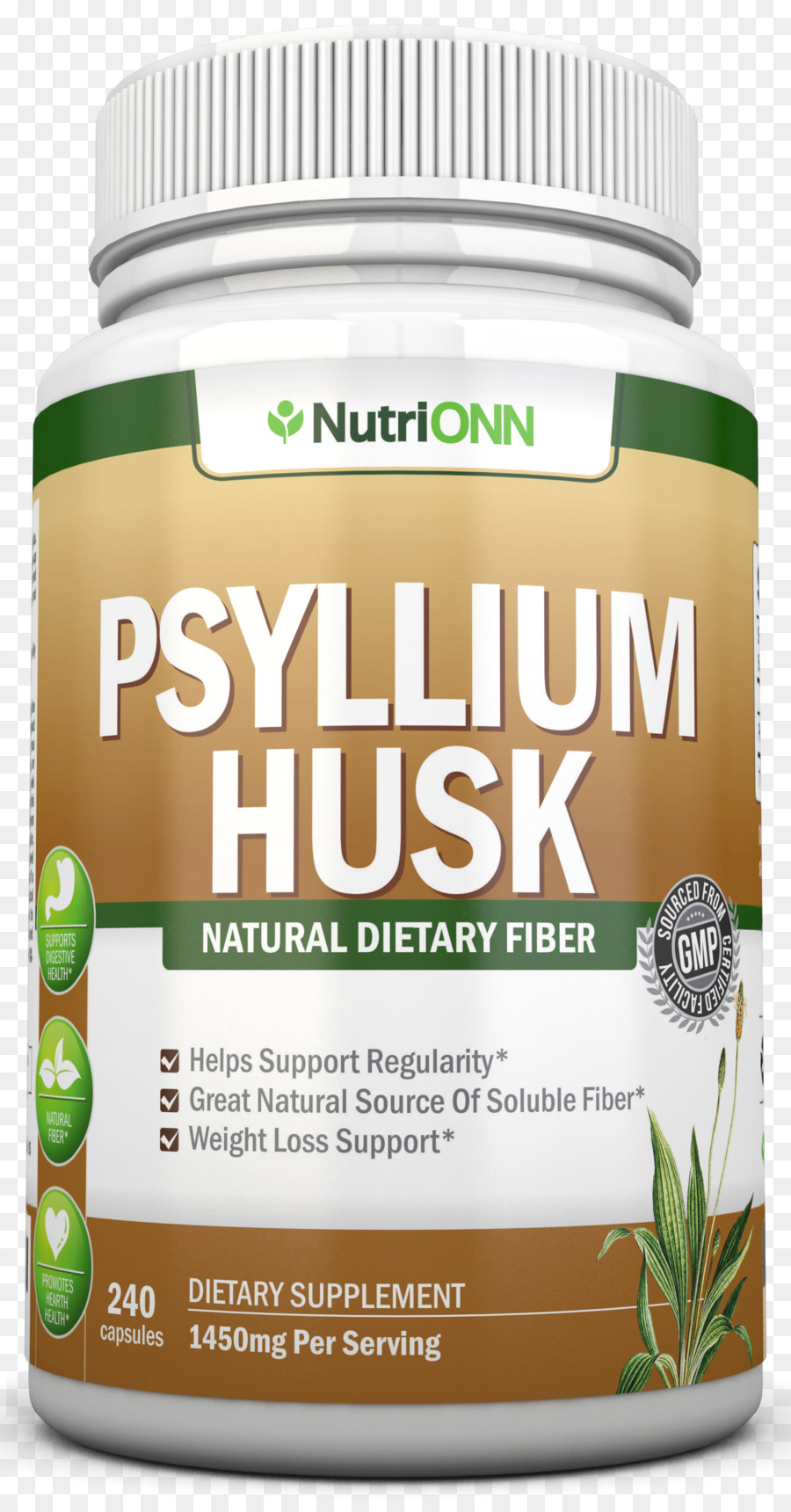 Psyllium Kabuğu，Diyet Takviyesi PNG