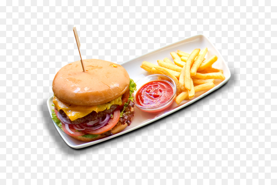 Burger Ve Patates Kızartması，Hamburger PNG