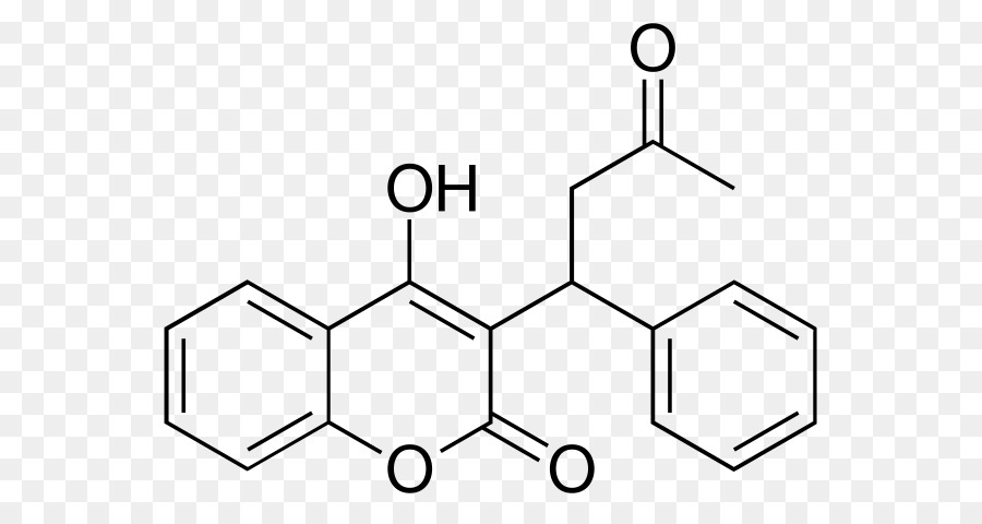 Warfarin，Molekül PNG
