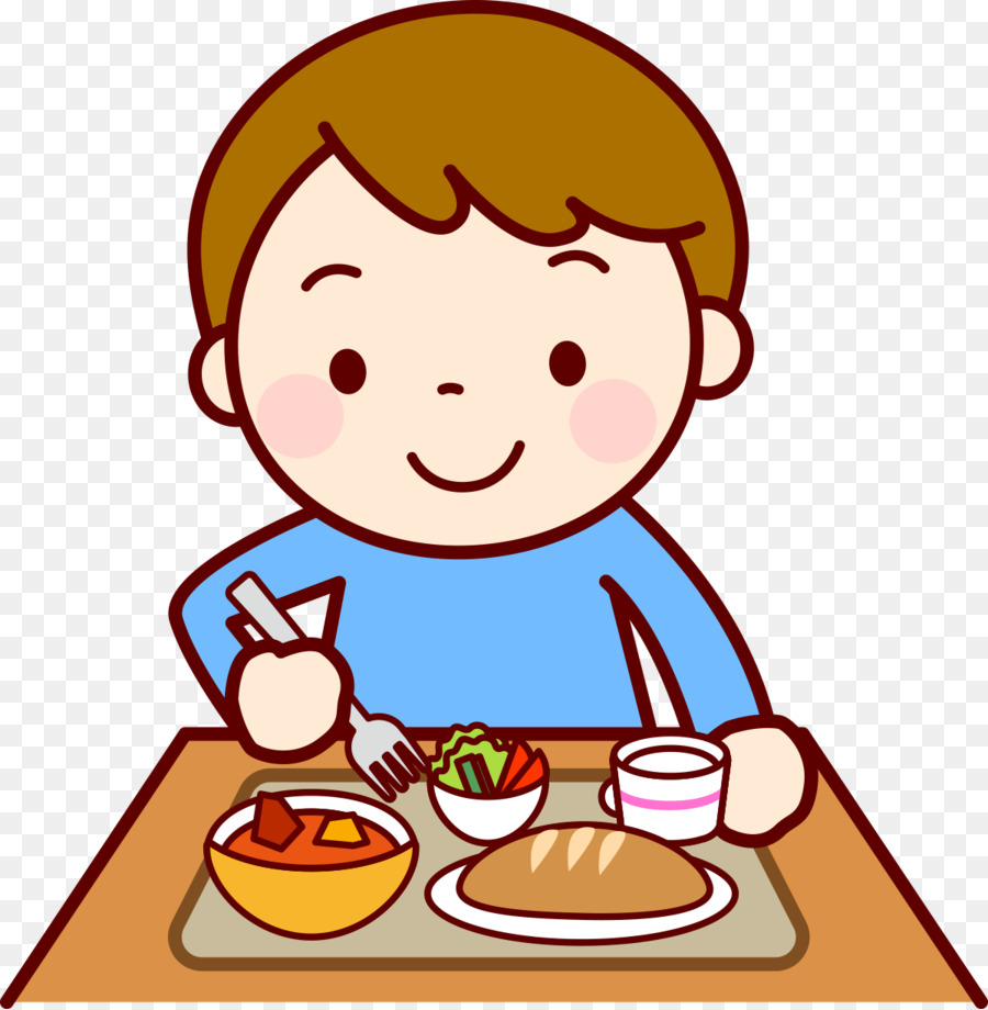 Yemek Yiyen çocuk çizimi