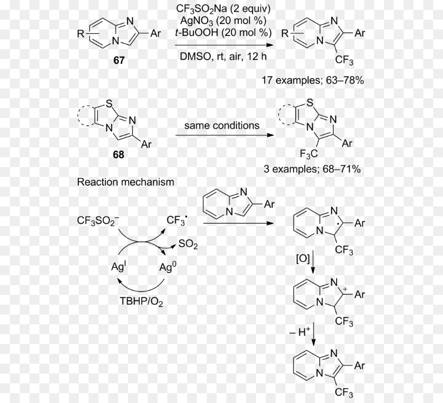 Sodyum Trifluoromethanesulfinate，Trifluorometilasyon PNG