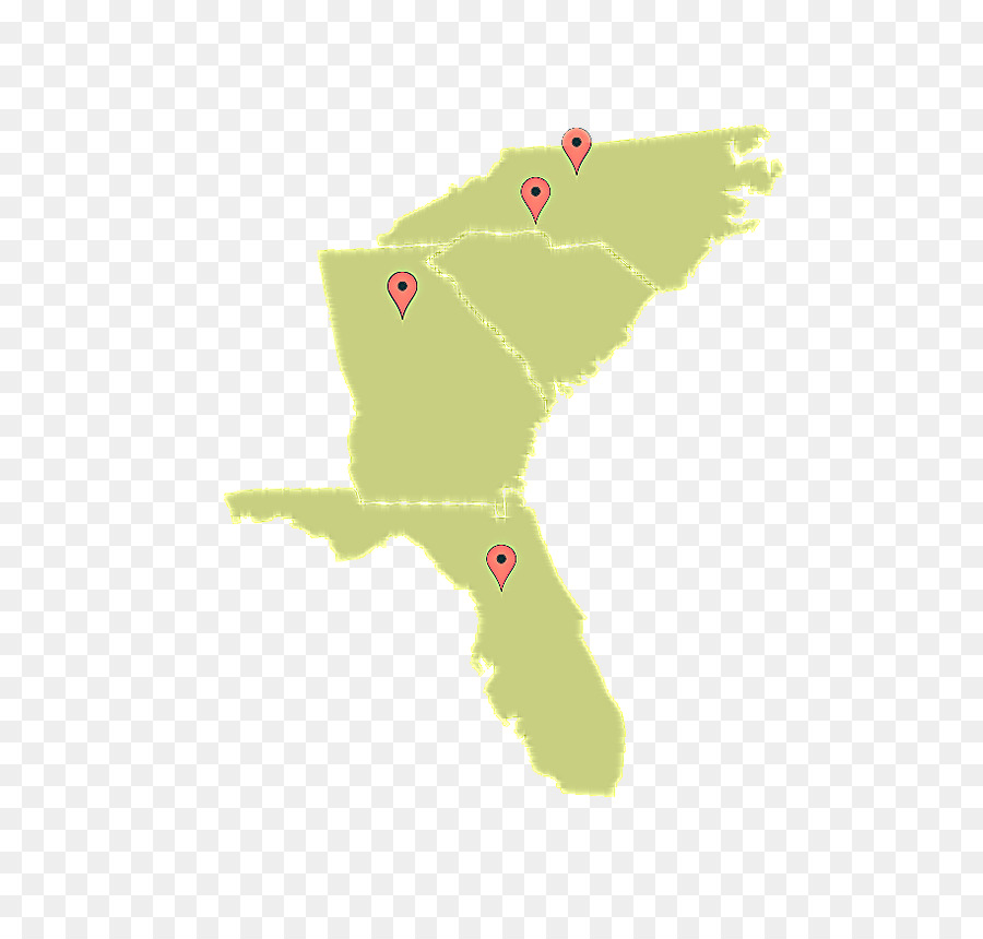 Yeşil，Harita PNG