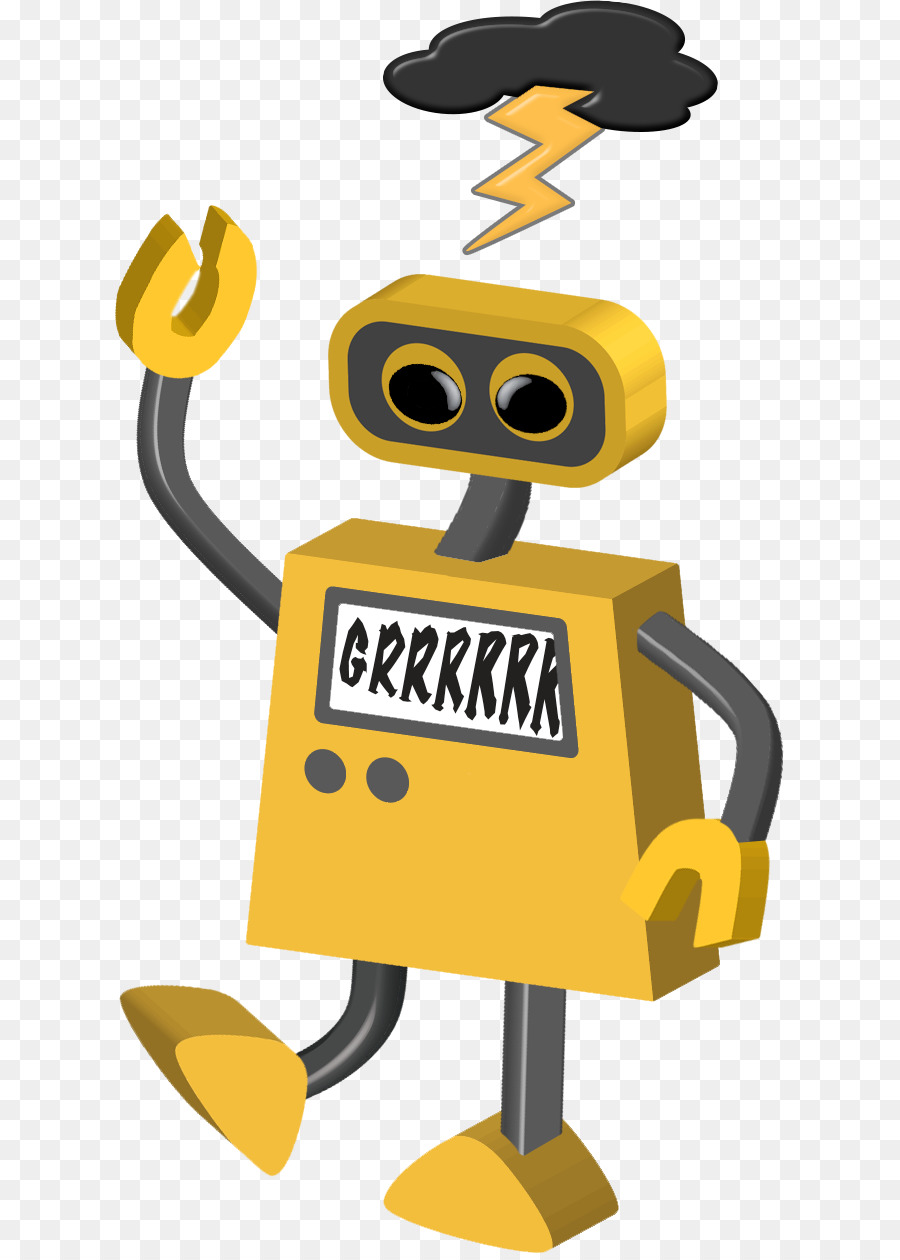 Robot，Sarı PNG