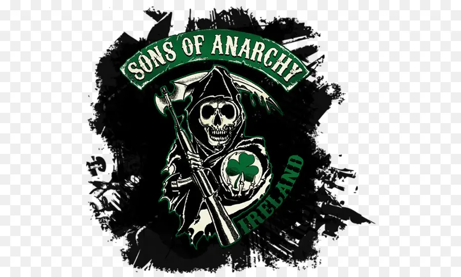 Sons Of Anarchy İrlanda Logosu，Kafatası PNG