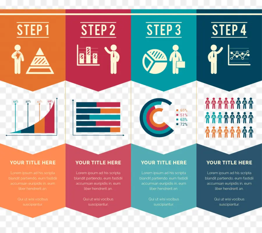 Infografik，Adımlar PNG