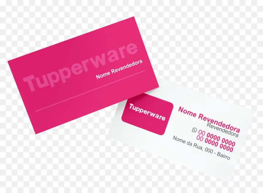 Tupperware Kartvizitler，Pembe PNG