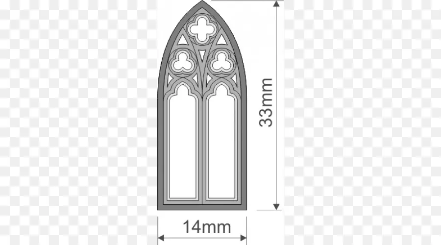 Gotik Pencere，Tasarım PNG