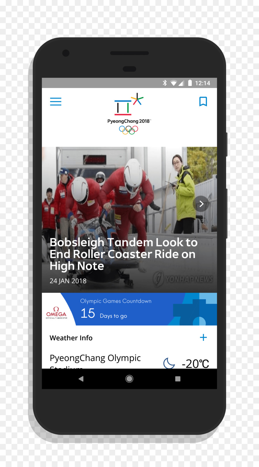Pyeongchang 2018 Kış Olimpiyat Oyunları，Akıllı Telefon PNG