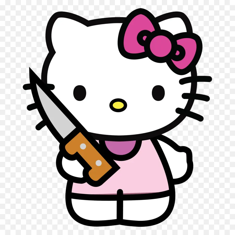 Hello Kitty Bıçaklı，Karikatür PNG