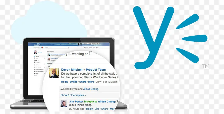 Yammer，Logo PNG