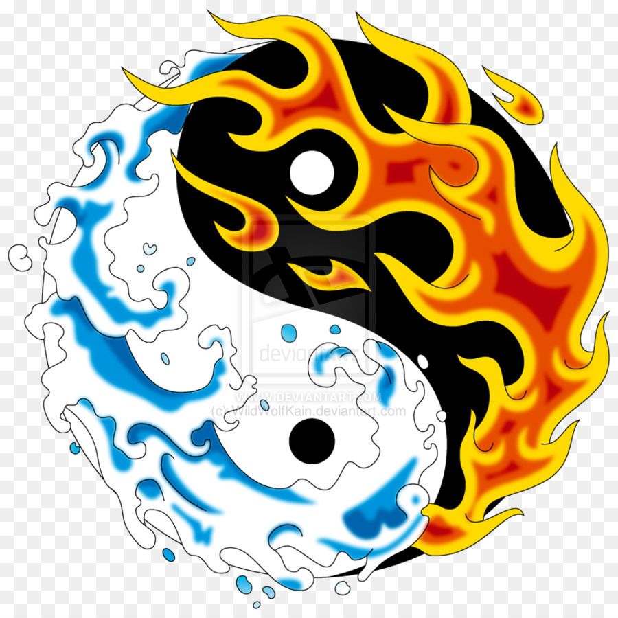 Yin Yang，Ateş PNG