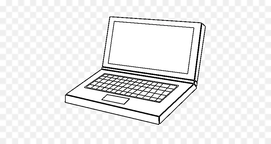 Dizüstü Bilgisayar，Boyama Sayfaları PNG