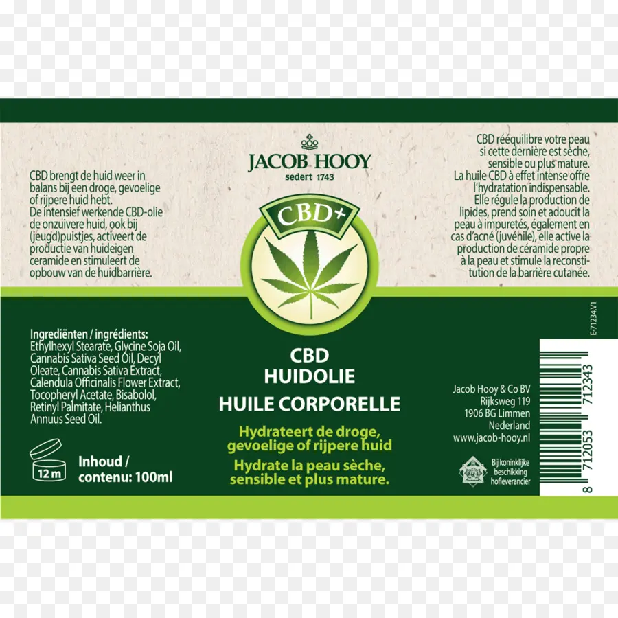 Cbd Yağı，Jacob Hooy PNG