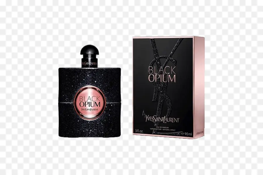 Afyon，Black Opium Eau De Parfum Sprey Yves Saint Laurent PNG