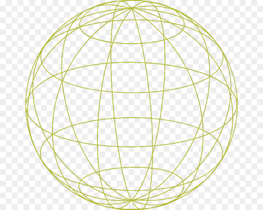 Geometrik Küre，çizgiler PNG