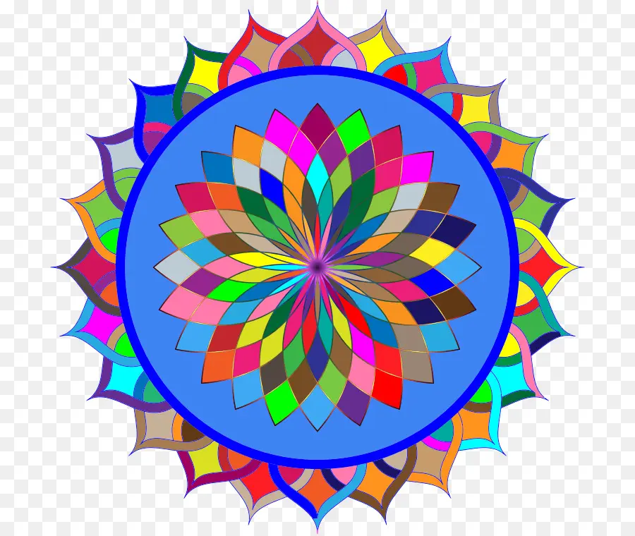 Renkli Mandala，Model PNG