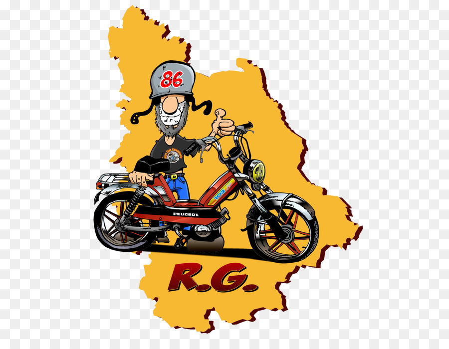 Karikatür Motorcu，Motosiklet PNG