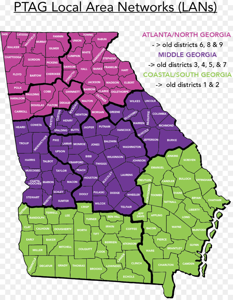 Ohio，Georgia Kongre İlçe PNG