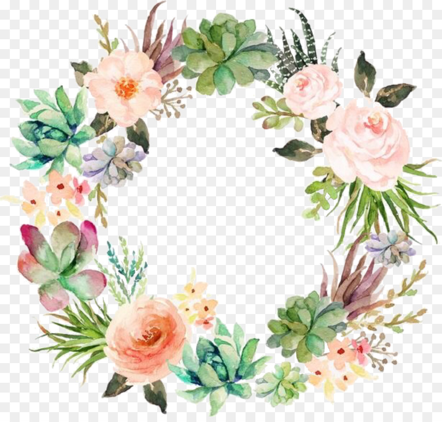 Çiçek tasarımı Çiçek Çelenk Çelenk Düğün davetiyesi - çiçek şeffaf PNG