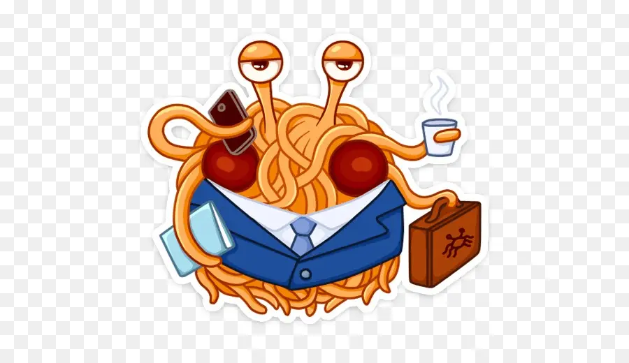 Uçan Spagetti Canavarı，Karikatür PNG