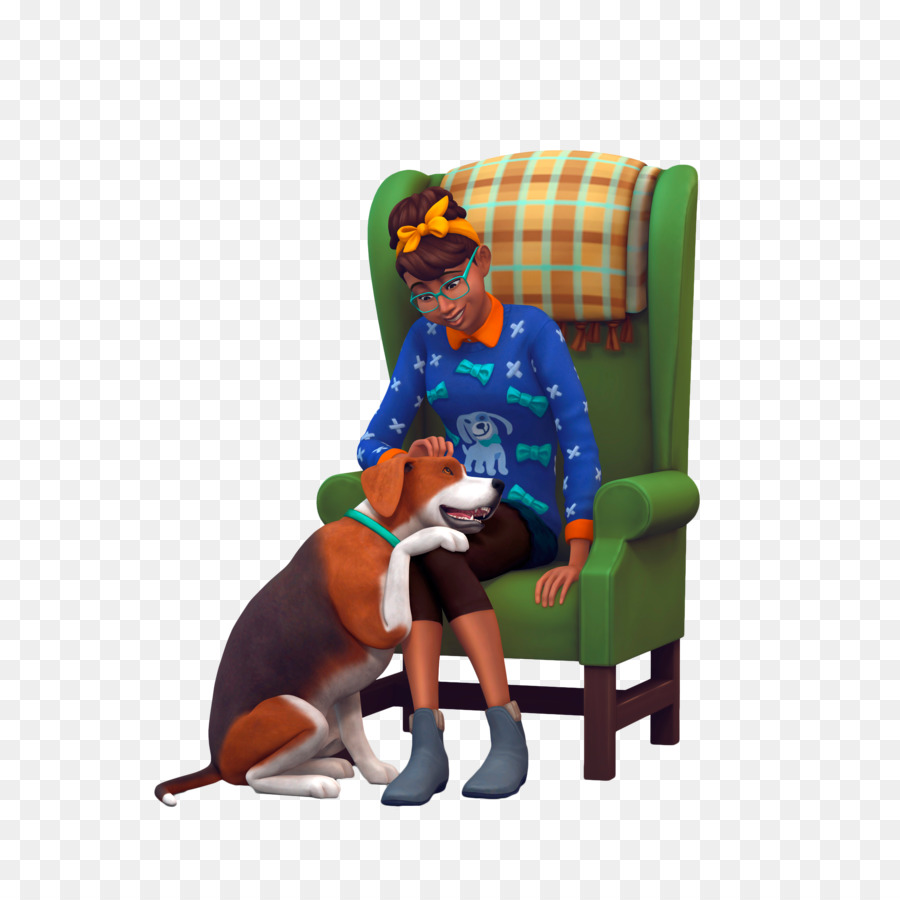 4 Kediler Köpekler Sims，Sims Serbest PNG