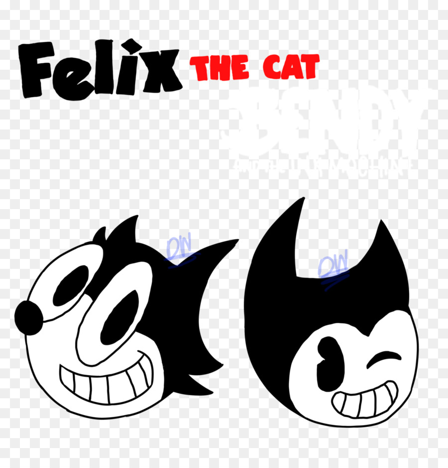 Felix Kedi，Bendy Ve Mürekkep Makine PNG