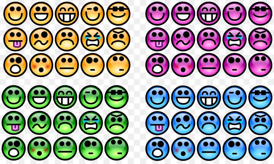 Emojiler，Yüzler PNG