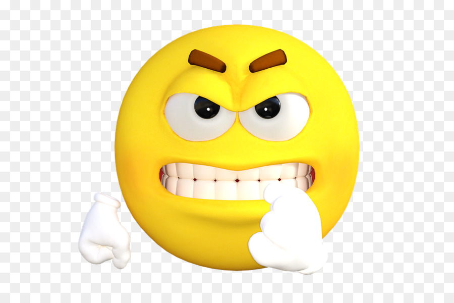 Kızgın Emoji，Sarı PNG