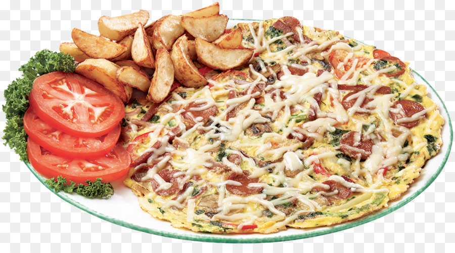 Californiastyle Pizza，Omlet PNG